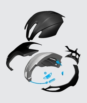 HJC Furion 2.0 Israel Premier Tech Синий велосипедный шлем - L: 58-61 см