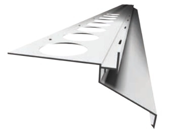 Profil aluminiowy balkonowy prosty DRIP 40mm 2,5m