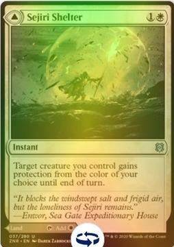 MTG Sejiri Shelter // Sejiri Glacier FOIL ZNR uncommon