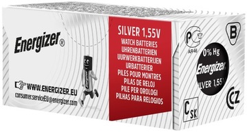10x Bateria ENERGIZER Zegarkowa SR416SW 337 Silver 1,55V