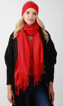 Зимняя повязка на голову Red Soft O2