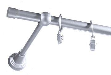 Карниз металлический, диаметр 16, одинарный, 170 см.