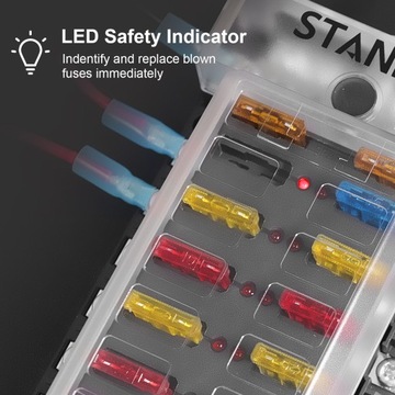 КОРОБКА РОЗЕТКА КОРПУС ПРЕДОХРАНИТЕЛЕЙ 12 POLS+ Автомобильная промышленность