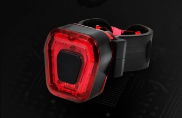 СВЕТОДИОДНАЯ ВЕЛОСИПЕДНАЯ ЛАМПА АККУМУЛЯТОР ЗАДНИЙ USB КРАСНЫЙ СВЕТ 5 РЕЖИМОВ ВОДОНЕПРОНИЦАЕМЫЙ