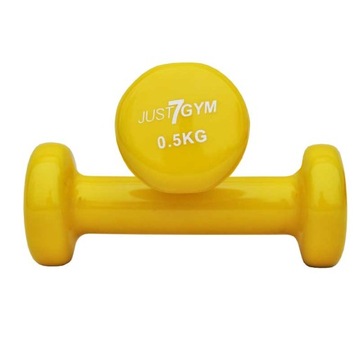 HANTLA WINYLOWA 0,5 KG TRENINGOWA CIĘŻAREK FITNESS