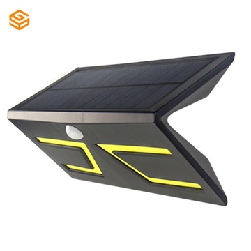 Lampa LED solarna GS-BD 5W 600lm 6000K czarna