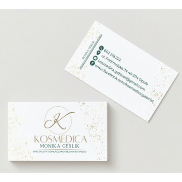 Wizytówka Druk 250 szt. + Projekt Graficzny