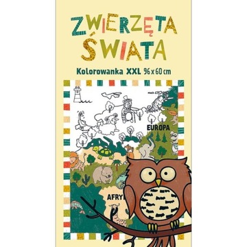 Kolorowanka XXL - Zwierzęta Świata - Trefl 6+