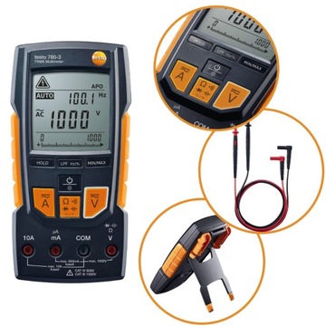Multimetr cyfrowy, miernik Testo 760-3 TRMS CATIII, 24 msc