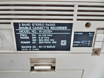 RADIOMAGNETOFON SAMSUNG W-250SH