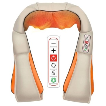 MASAŻER SHIATSU SZYI KARKU PLECÓW CIAŁA GRZEJĄCY PODGRZEWANY