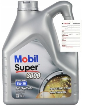 OLEJ MOBIL SUPER 3000 5W30 FE 4L