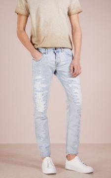 Spodnie jeansy męskie Diesel Black Gold SLIM r. 28
