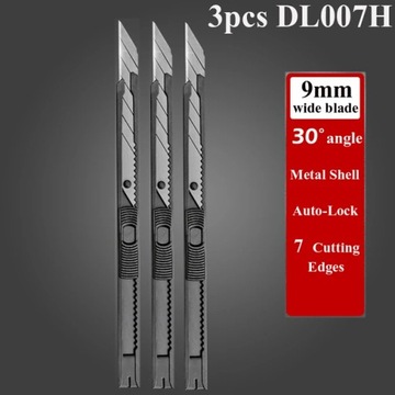 Выдвижное отщелкивающееся лезвие Deli шириной 18 мм и шириной 9 мм