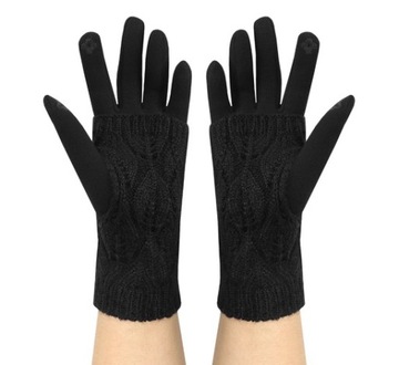 Dotykové rukavice R6413 - čierne