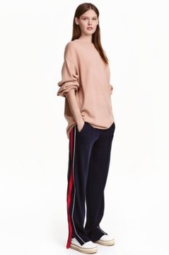 H&M HM Kaszmirowy sweter oversize damski modny cienki luźny oversize 34 XS