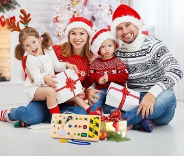 Деревянная светодиодная образовательная сенсорная доска Монтессори с выключателями света