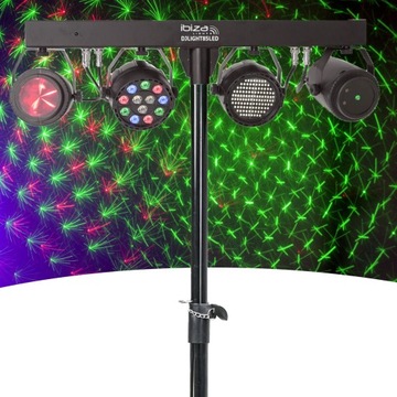 Комплект освещения LED PAR RGBW STROBE LASER