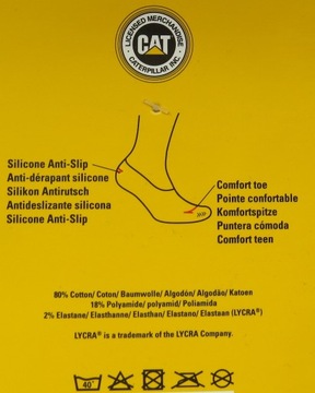 3szt CAT CATERPILLAR stopki niewidoczne 43-46 biał