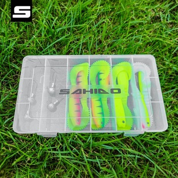 НАБОР ПРИМАНКИ Sahido KILLER BITER NEON SET 11CM ЩУКА СУД СОМ