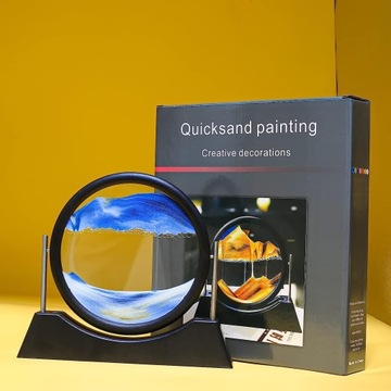 ПЕСОЧНАЯ ЖИВОПИСЬ 3D ПЕСОЧНЫЕ ЧАСЫ ИСКУССТВО ДИНАМИЧЕСКОЕ УКРАШЕНИЕ СТОЛЛА ДЛЯ ГОСТИНОЙ