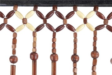 ДВЕРНАЯ ШТОРА 31 СТРУНКА С ДЕРЕВЯННЫМИ БУСАМИ 220 СМ