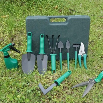 Zestaw ogrodnika NARZĘDZIA OGRODOWE 10 elementów *WYSOKA JAKOŚĆ*