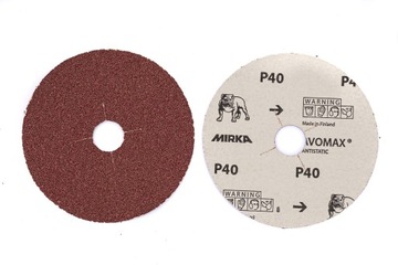 KRĄŻKI ŚCIERNE FIBRA PAPIER MIRKA 125mm/50szt