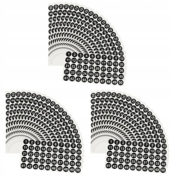 The Office Stickers Numbers 1-50 60 Sheets