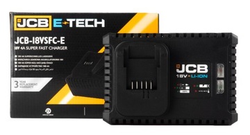 СУПЕРБЫСТРОЕ ЗАРЯДНОЕ УСТРОЙСТВО ДЛЯ ЛИТИЙ-ИОННЫХ АККУМУЛЯТОРОВ JCB, ОРИГИНАЛЬНОЕ 18В 4,0 А