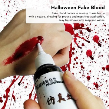 30 мл искусственной красной съедобной крови для макияжа