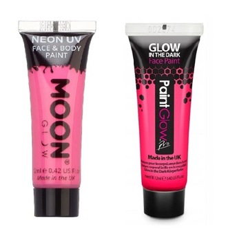 PAINTGLOW UV UV Краска для лица и тела Розовая
