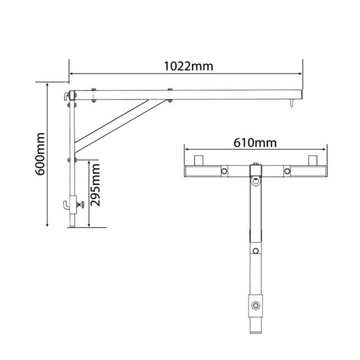 РУЧКА ДЛЯ КРЕПЛЕНИЯ БОКСЕРСКОГО МЕШКА НА ЛЕСТНИЦЕ
