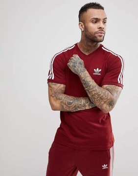 2961 KOSZULKA MĘSKA ADIDAS ORIGINALS T-SHIRT BAWEŁNIANA CALIFORNIA BORDO XL