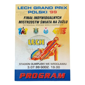 PROGRAM ZAWODÓW LECH GRAND PRIX FIM 03.07.1999