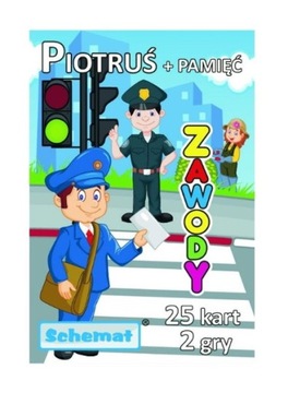 KARTY PIOTRUŚ + PAMIĘĆ ZAWODY 2W1 SCHEMAT