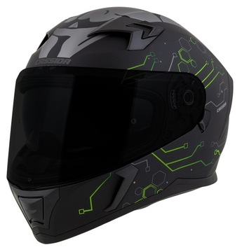 GRAFIKA ODBLASK KASK MOTOCYKLOWY CASSIDA 3 +SZYBA