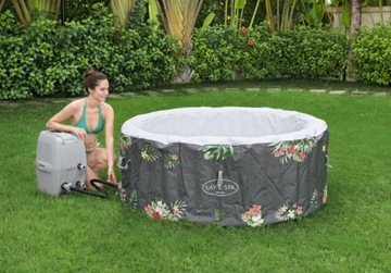 Бассейн с гидромассажем в саду Aruba Bestway 60061