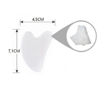 КАМЕНЬ ДЛЯ МАССАЖА ЛИЦА ГУА ША, НЕФРИТОВАЯ ПЛАСТИНА