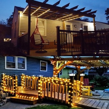 СОЛНЕЧНЫЕ ГИРЛАНДЫ САДОВЫЕ ЛАМПЫ 20x LED XL ICILS