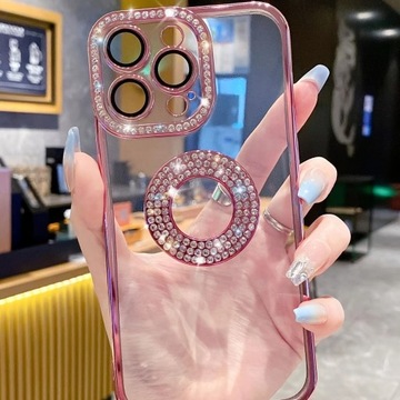 Sztuczny Diament Ochronne Etui Na Telefon IPhone Z Serii 14-15