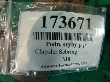 CHRYSLER SEBRING II ZVEDÁK OKNO PRAVÝ PŘEDNÍ