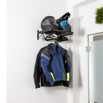 Вешалка для шлема, полка для мотоциклетной одежды для мотоциклиста.