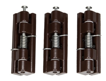 ZAWIASY ALUMINIOWE UNIWERSALNE BRĄZOWE 3 szt.