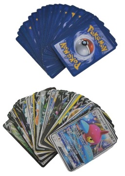 Коллекционный набор из 100 карточек Pokemon Cards в подарочных пакетах