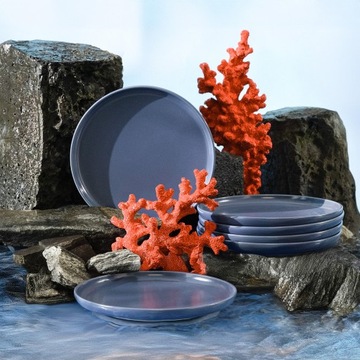 НАБОР ТАРЕЛОК 6x ДЕСЕРТНЫЕ ТАРЕЛКИ Тарелки для тортов диаметром 20 см для ПОСУДОМОЕЧНОЙ МАШИНЫ VICTO