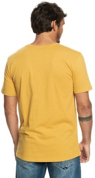 Quiksilver T-Shirt Between The Lines EQYZT07216 Żółty Regular Fit