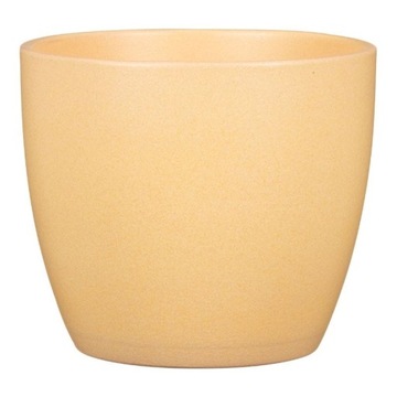 Żółta osłonka na doniczkę Scheurich 920 Gialla 16 ceramiczna