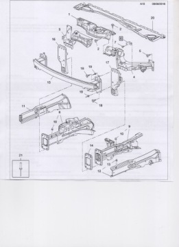 13434434, OPEL CORSA E Stütze Halter REFLEKTORA L=R neu GM 13434434 | thumb 1