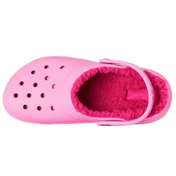 женские тапочки Crocs, утепленные меховые сабо
